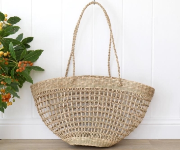 Woven Seagrass Shopping Bag