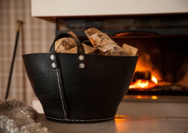 Recycled rubber baskets