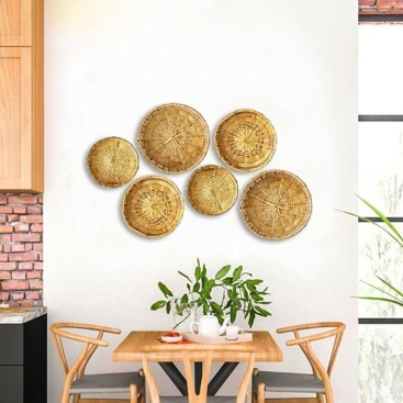 MOON BAMBOO WALL PLATES