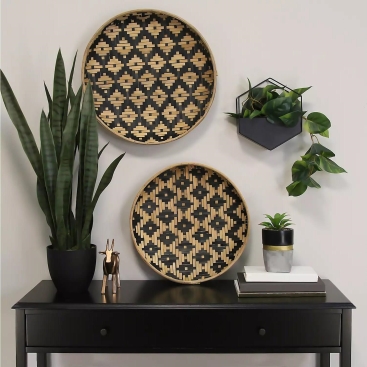 SUN BAMBOO WALL PLATES