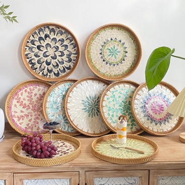 Rattan Woven Trays