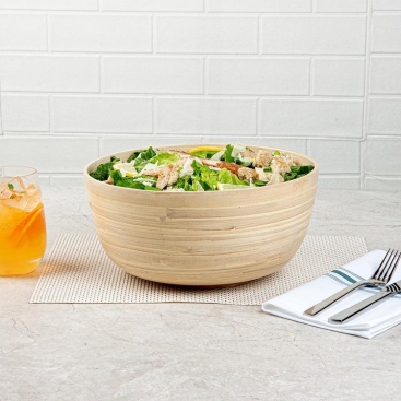 Spun Bamboo Salad Bowls